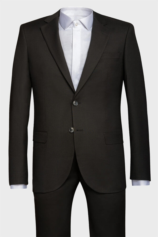Manzetti extra slim fit schwarzer Anzug 8001-01